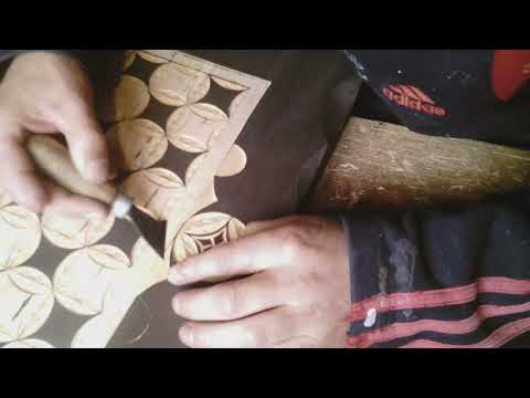 Изготовка резной шахматной доски.