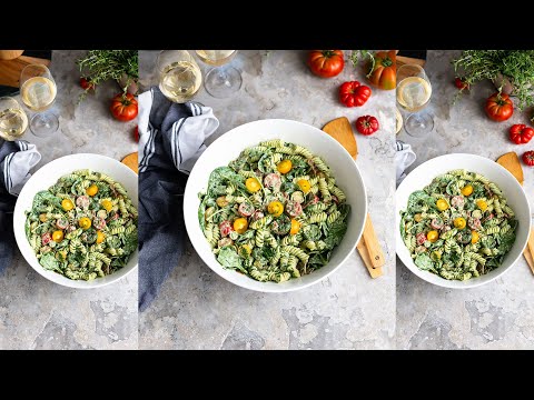 Green Goddess pasta salad