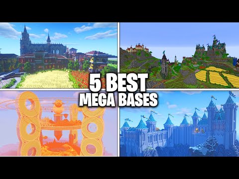 5 BEST Minecraft MEGA BASES Ever Built! (BEST Survival Mega Bases)