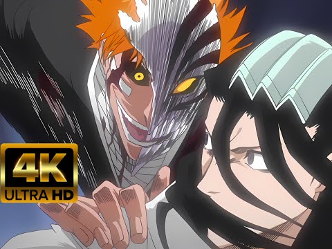 Ichigo vs Byakuya 4K/8K - Bleach EP 58/59