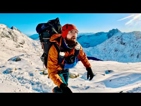 SNOWDONIA SOLO WILD CAMP IN FULL WINTER CONDITIONS ⚠️❄️