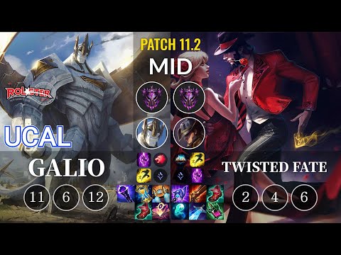 KT Ucal Galio vs Twisted Fate Mid - KR Patch 11.2