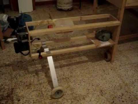 Démarrage Zenoah G38 avec une perceuse