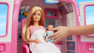 Download lagu [toy asmr] Satisfying with Barbie Pregnant Doll Hospital Play Set Toy ASMR mp3