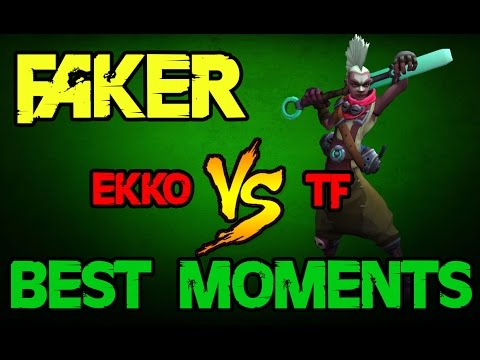 SKT T1 Faker as Ekko vs Twisted Fate | BEST MOMENTS