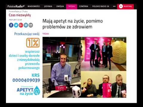 "Apetyt na Życie" w radiowej "Trójce" - audycja "Czas niezwykły" - 19.01.2017 r.