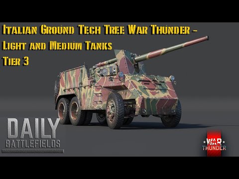 Italian Ground Tech Tree War Thunder - Light and Medium Tanks Tier 3