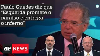 Motta e Schelp comentam entrevista de Paulo Guedes no Pânico