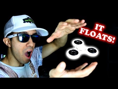 HOW TO MAKE FIDGET SPINNERS FLOAT! EASY DIY MAGIC TRICK WITH A HAND SPINNER