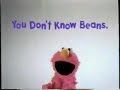Tyco Sesame Street Beans Commercial 1990 S
