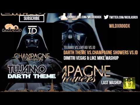 Tujamo vs.LMFAO vs.ID - Darth Theme vs.Champagne Showers vs.ID (DV&LM Mashup)(BTWM 3.0)