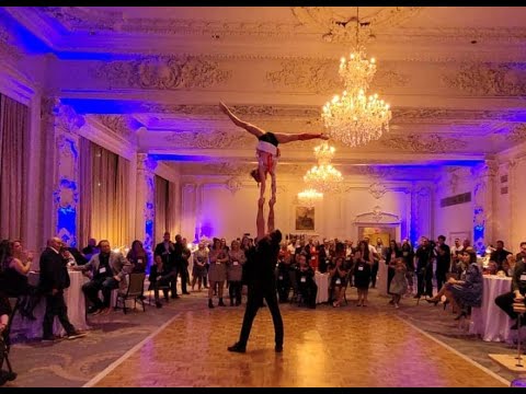 Hand to hand Acrobatic duo AcroFireIce by Olga and Dmitry