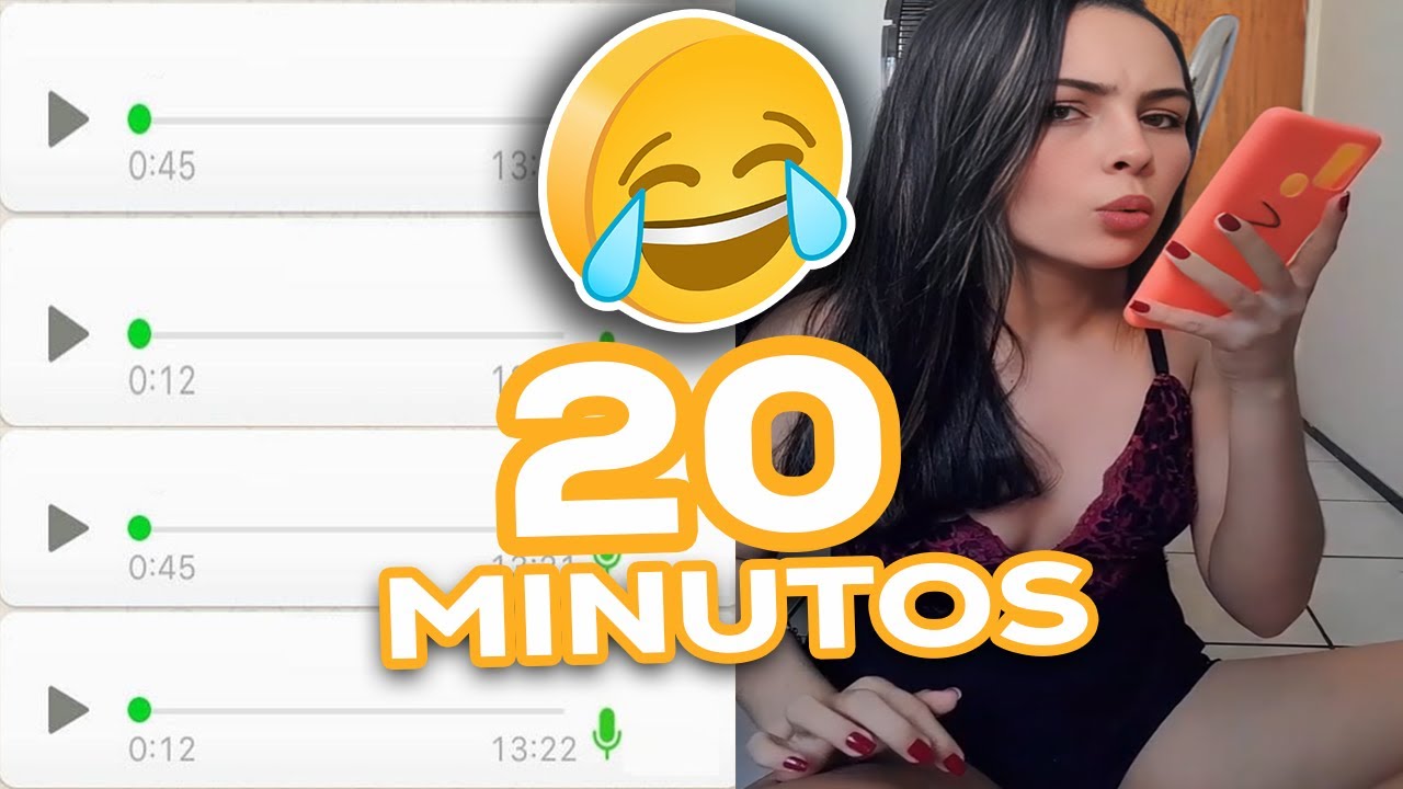 20 MINUTOS DE ÁUDIOS ENGRAÇADOS do WHATSAPP 🤣 - RETROSPECTIVA ESPECIAL - TENTE NÃO RIR