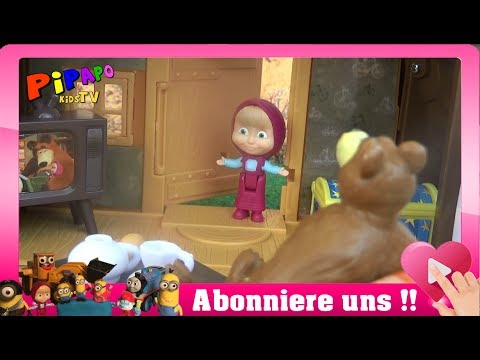 Mascha und der Bär - Spielset Bärenhaus auspacken, aufbauen und spielen - Kinderfilm 2017