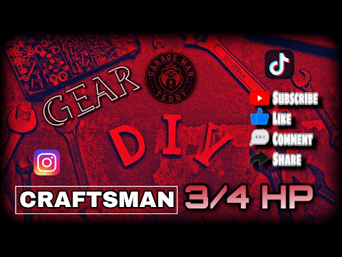 Craftsman 3/4 HP garage door opener Gear ⚙️ Replacement How To/ DIY LiftMaster/Chamberlain