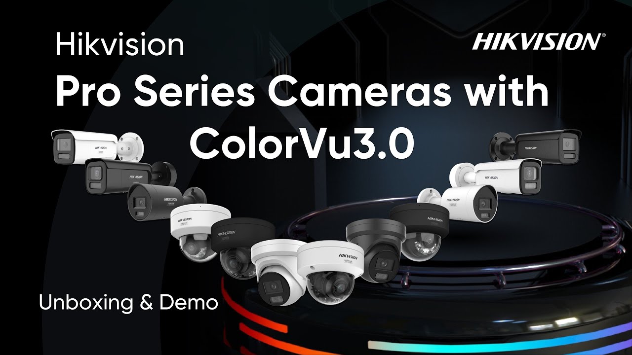 Hikvision 6 Cameras & 8 Channel CCTV Kit: 2 x 8MP ColorVu & 4 x 6MP AcuSense Turret Cameras + 8CH 8K NVR Bundle - 产品视频 5