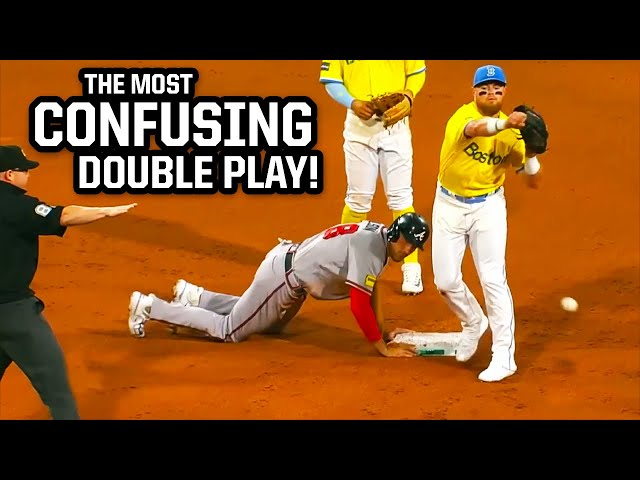 Red Sox turn confusing double play on Braves, a breakdown