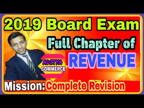 Revenue||full chapter of REVENUE|Behaviour also in perfect and imperfect competition|ADITYA COMMERCE Video