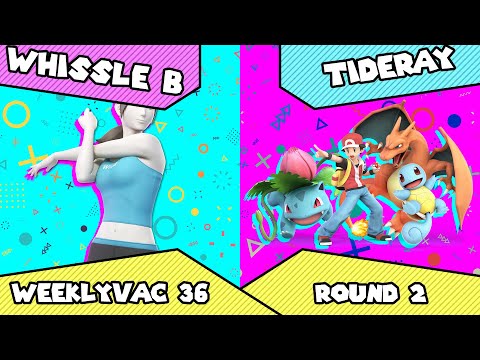 WeeklyVac 36 - SSBU - Whissle B (Wii Fit Trainer) vs Tideray (Pokemon Trainer)