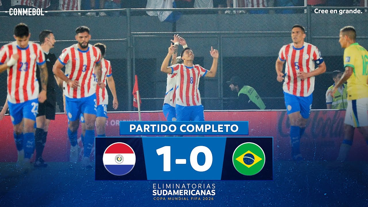 PARAGUAY VENCE A BRASIL CON UN GOLAZO DE DIEGO GÓMEZ