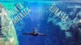 WE SWAM BETWEEN CONTINENTAL PLATES! (Snorkeling Silfra: Iceland travel vlog) - YouTube