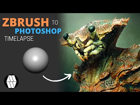 ZBrush To Photoshop Timelapse - 'Crab-Man' Personal Project Concept