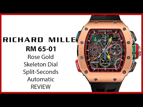 ▶ Richard Mille Automatic Winding Split-seconds Chronograph Rose Gold RM 65-01 - REVIEW