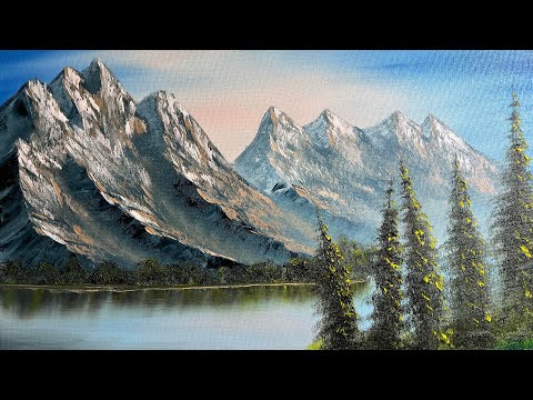 Oil painting tutorial-mountain painting-for beginner and intermediate artists