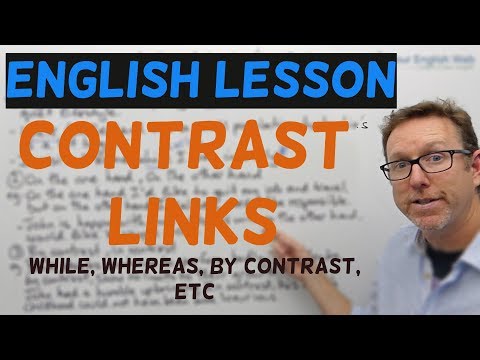 English lesson - Contrast links