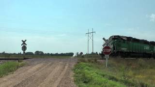 preview picture of video 'BNSF 2368 North on Marshall Sub'
