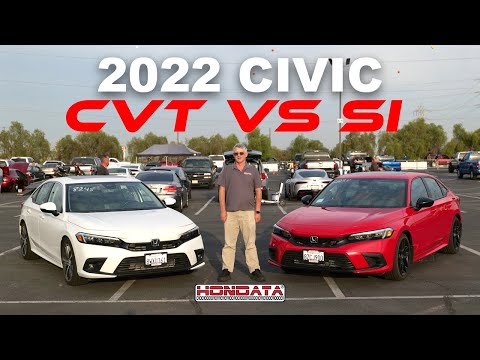 2022 Civic Si vs 2022 Civic CVT With Hondata Flashpro
