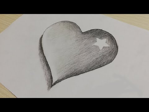 How to Draw a 3D Heart