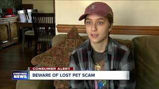 Beware of lost pet scam