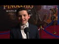 Pinocchio Premiere Benjamin Evan Ainsworth Voice Of Pinocchio
