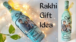 Rakshabandhan Gift Idea l Rakhi Gift l Quick Bottle DIY l Handmade gift for brother l Craft Arena