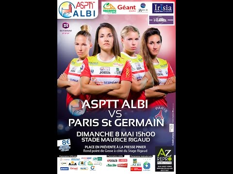 résumé du match: asptt albi / paris saint germain: 2-3
