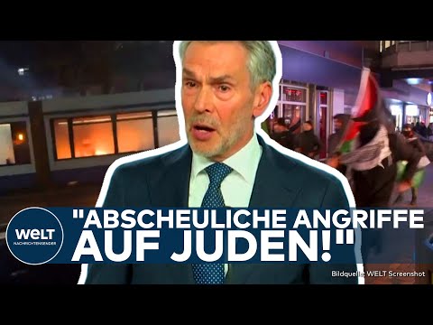 AMSTERDAM: Antisemitische Ausschreitungen! "Krebs-Juden!" Israel-Hasser zünden Straßenbahn an!