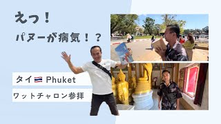 パヌーが病気⁉︎ワットチャロンで健康祈願！【ワットチャロン/プーケット最大寺院/祈願/厄除け/疫病退散】