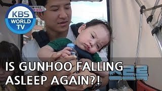 Is Gunhoo falling asleep again? LOL[The Return of Superman/2018.10.14]