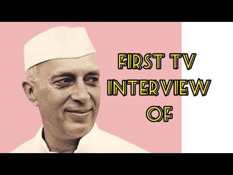 First TV interview of India's first prime minister jawhar lal Nehru ||Nehru first interview,BBC||