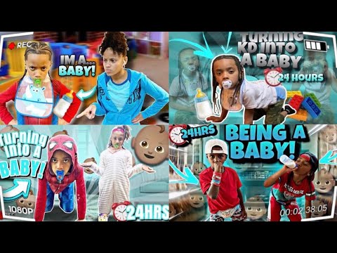 TURNED INTO A BABY SERIES|PRETEND PLAY/SKITS