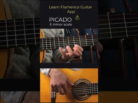 PICADO- FLAMENCO GUITAR- E minor scale pattern