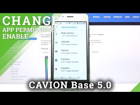 CAVION Base 5.0 Manage Apps Permissions