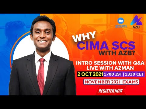 CIMA SCS NOV 2021 Session Announcement | WHY SCS with AZB? | CIMA Strategic Case Study November 2021