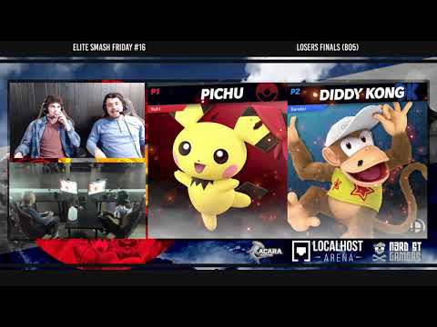 Elite Smash Friday #16 - AcaRa|Mellow (Pichu, Joker) Vs. AcaRa|BANG! (Diddy Kong) - Losers Finals