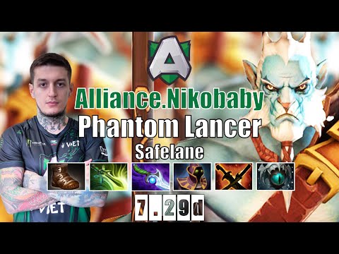 Phantom Lancer Safelane | Alliance.Nikobaby | HOW TO MAKE PL BROKEN | 7.29d Gameplay Highlights