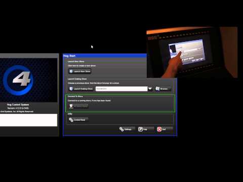 Hog 4 Training Video 1  Starting a New Show