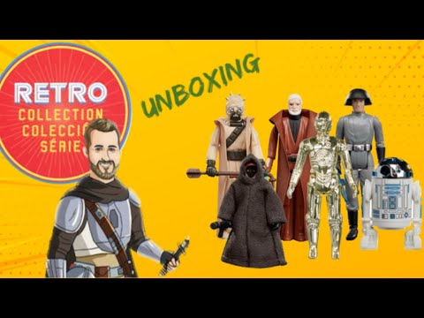 Star Wars Retro Collection A New Hope 6-pack Wave 2 DROIDS C-3PO R2D2 and First 12 Unboxing & Review