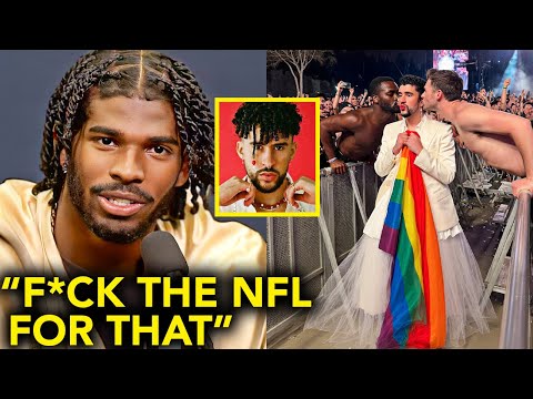 NFL Players React To Bad Bunny Wearing A Dress During Super Bowl Halftime Show!