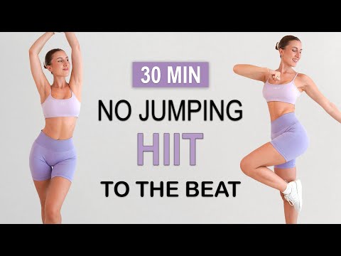 30 MIN SWEATY NO JUMPING HIIT - To The Beat | Full Body Fat Burn | Dancy, No Repeat, No Equipment